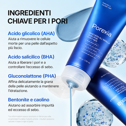 Maschera Zero Pori & Punti Neri Porexia™