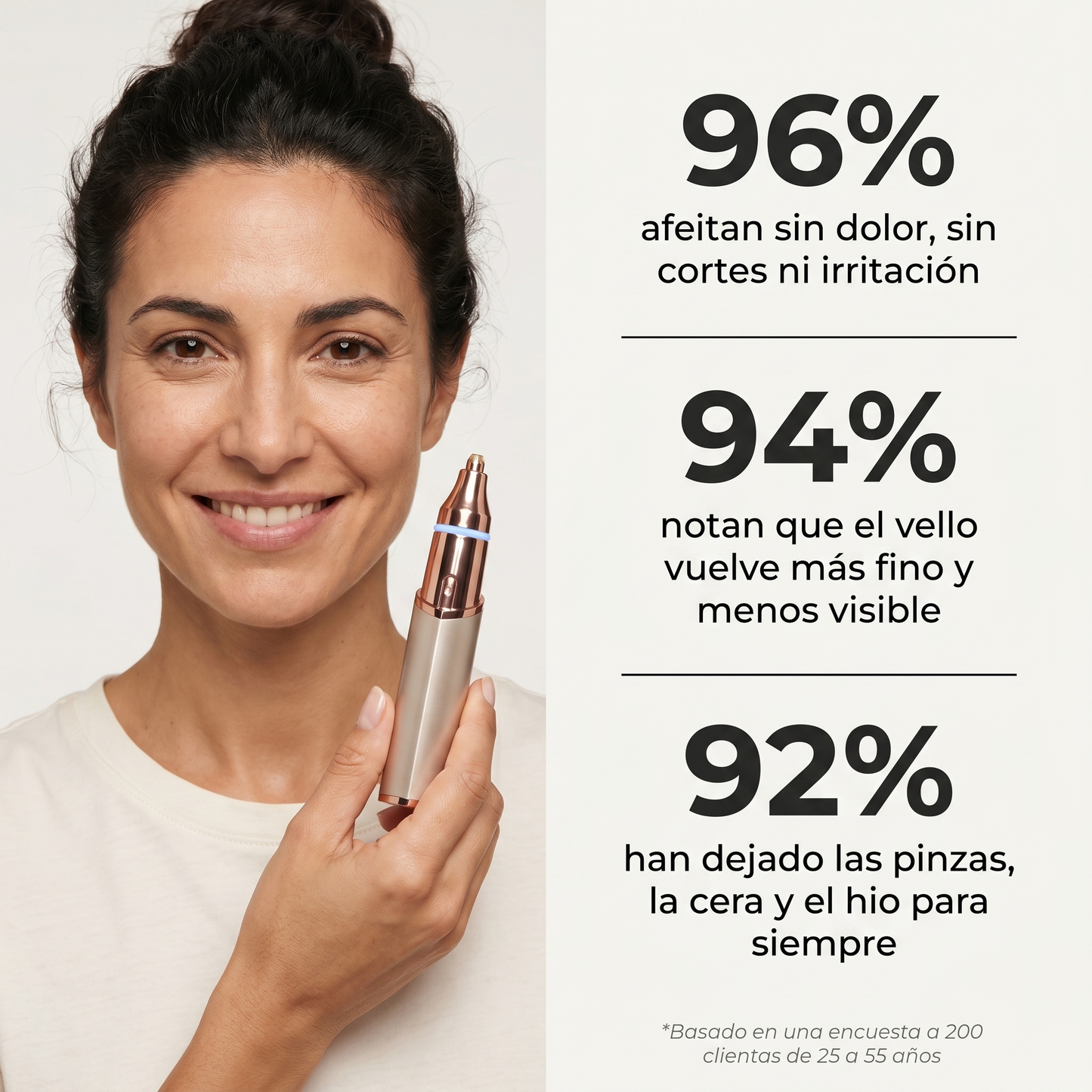 Maquinilla Eléctrica Facial 2 En 1 Razerly™