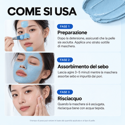 Maschera Zero Pori & Punti Neri Porexia™