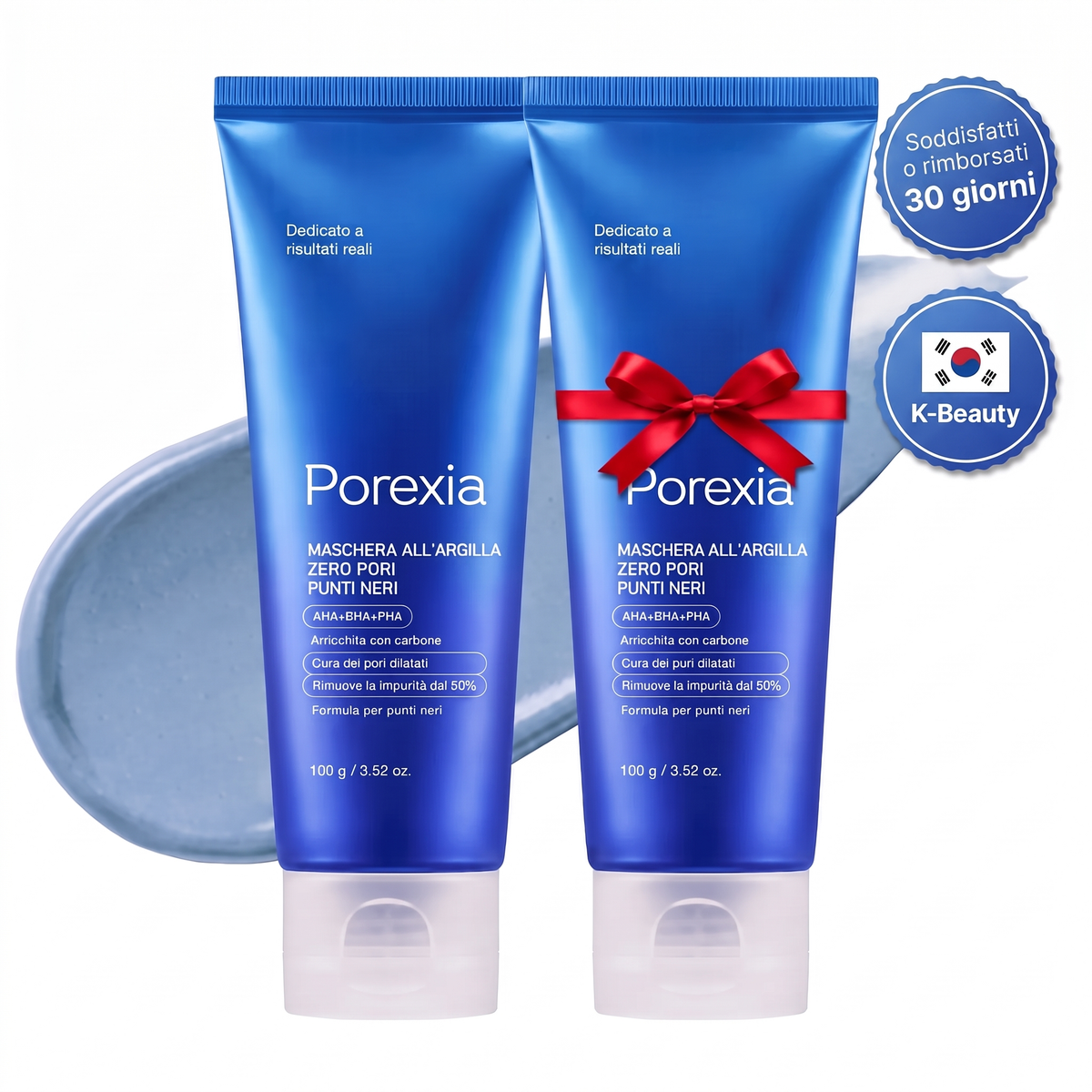 Maschera Zero Pori & Punti Neri Porexia™
